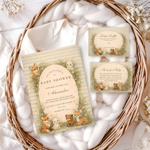 Storybook Woodland Animals Baby Shower Napkin