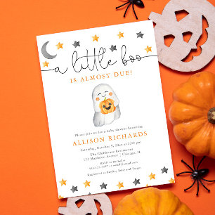 Halloween cute baby ghost fall diaper raffle cards