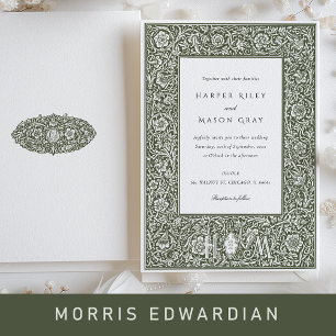 Elegant Floral Wedding Invitation in Earth Tones