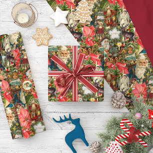 Victorian Vintage Christmas  Brushed Polyester Tree Skirt