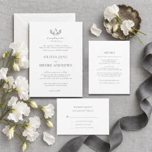 Olivia Invitacion de Boda Catolica Wedding Invitation