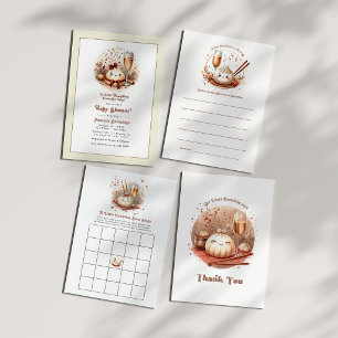 Bao in the Oven "A Little Dumpling" Baby Shower Acrylic Invitations
