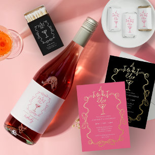 A Tiny Bit Older Black Gold Martini Birthday Party