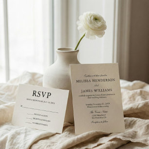 Simple Wedding RSVP Enclosure Card
