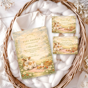 Rustic Highland Cow Baby Shower Napkin