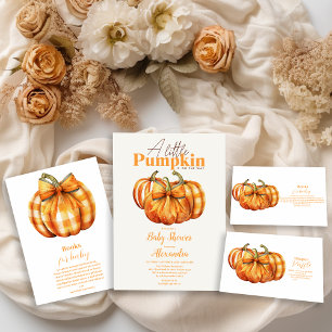 Serviette En Papier Citrouille d'automne Baby shower fille Bow