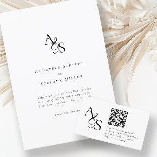 Pics happen! Photo, QR-Code, Wedding Enclosure Card