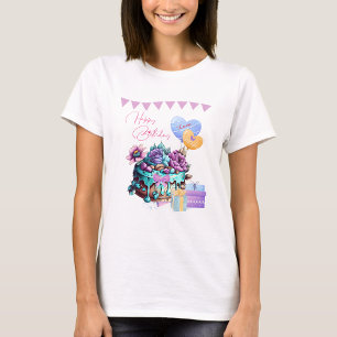 Classy Happy Birthday Cake Balloons Gifts T-Shirt