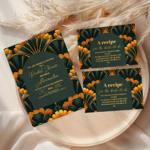 Art Deco Roaring 20s Bridal Shower Invitation