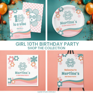 Dix Cartes d'invitation à une fête d'anniversaire 