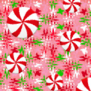 Peppermint Swirl Christmas card