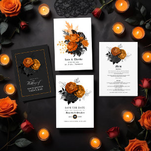 Vintage Gothic Wedding Save The Date