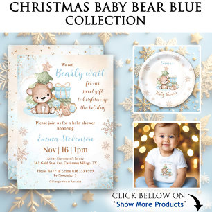 Cute Christmas wrapping paper for Baby Boy name