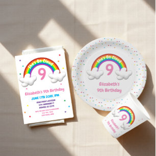 Invitation Sur Cloud 9 ! Anniversaire arc-en-ciel