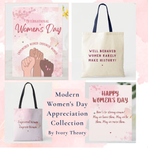 Mug Femmes Autonomisées Fleurs Aquarelle Rose Journée 