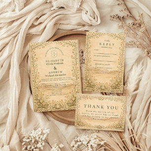 Rustic Desert Botanical Celebration Save The Date