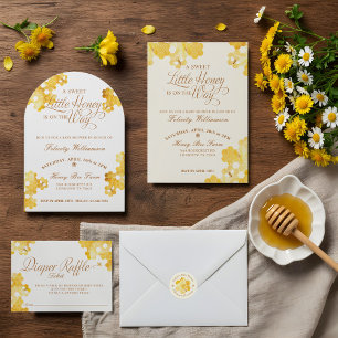 Sweet Little Honey On The Way Bring A Book Enclosure Card
