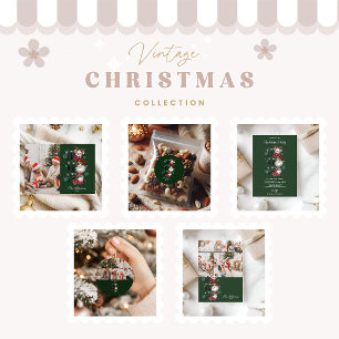 Retro Gingham Santa & Friends Christmas