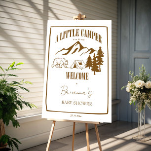 Little camper adventure boho baby shower invitation
