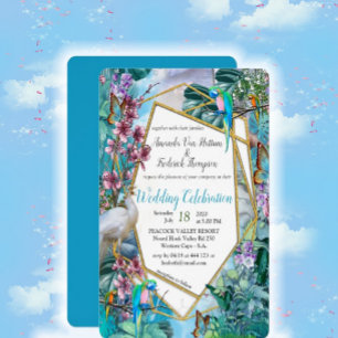 Tropical Surreal Landscape Invitation