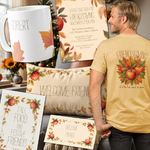 Mug Dîner Amical Nom du client Feuilles d'automne mode