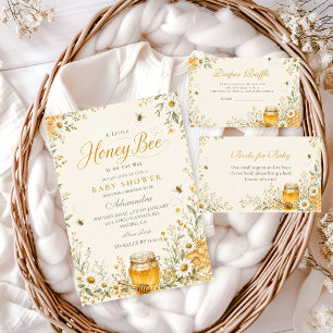 Little Honey Bee Baby Shower Invitation