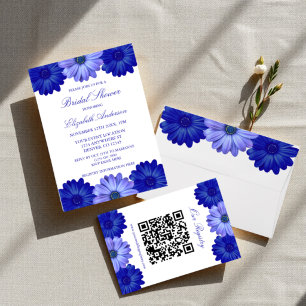 Blue Floral Bridal Shower Envelope