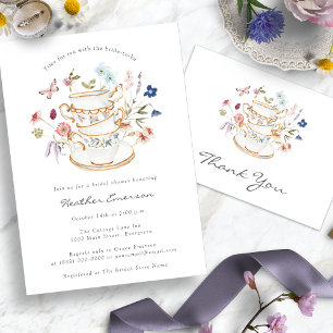 Tea Party Bridal Shower Sticker
