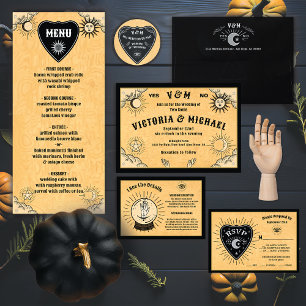 Sticker Rond Carte d'Esprit Mystique gothique Planchette d'Hall