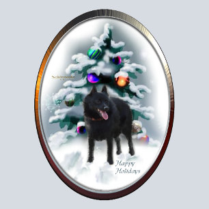 Cartes Pour Fêtes Annuelles Cadeaux de Noël Schipperke