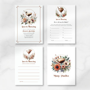 Invitation Mocha Mousse Love brasse la Fête des mariées