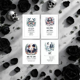 "Till Death Do Us Part" Gothic Photo Save The Date