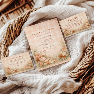 Desert Floral Cowgirl Bridal Shower Thank You Card