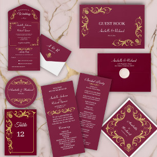 Elegant Victorian Wedding Save The Date