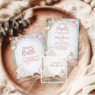 Storybook New Chapter Baby Shower Invitation