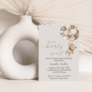 Ours Avec Ballotte Merci Carte Boîtier