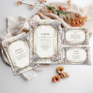 A Little Wildflower Girl Baby Shower I Paper Plate