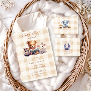 Baby Shower Book Club Theme Books for Baby  Enclosure Card