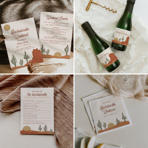 Cactus Bachelorette Welcome Sign, Desert Themed Banner