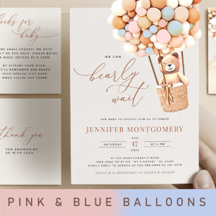 We Can Bearly Wait! Baby Shower Invitation