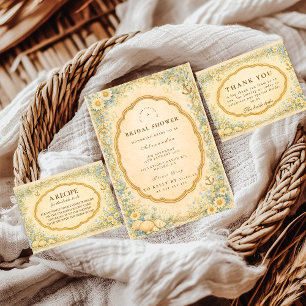 Vintage Coastal Daisy Bridal Shower Napkin