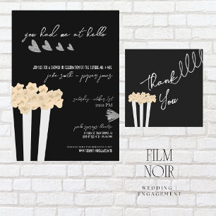 Film Noir - Noir - Invitation Wedding shower
