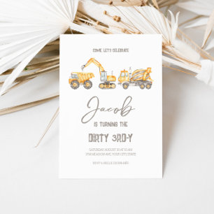 Construction Birthday Theme Gift Sticker