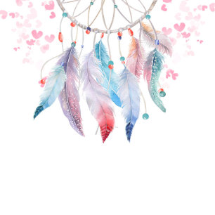 Boho Anemone Floral Teal Dreamcatcher Baby Shower Invitation