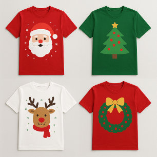 Cute Tangled Santa in Christmas Lights T-Shirt