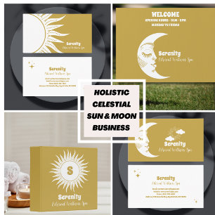Holistic Celestial Sun & Moon Classic Round Sticker