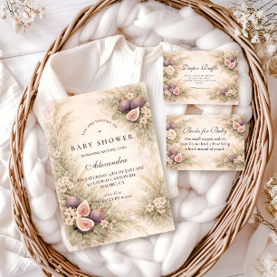 Romantic Fig Orchard Diapper Raffle Enclosure Card