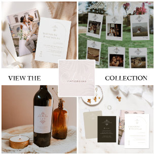 Monogramme vintage   Menu Mariage
