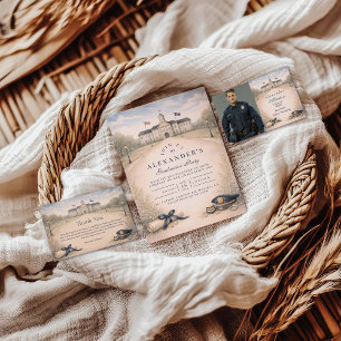 Police Academy Badge Ceremony Graduation Thank You Card