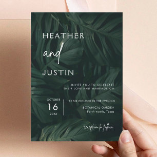 Invitations de mariage de destination estivale tro